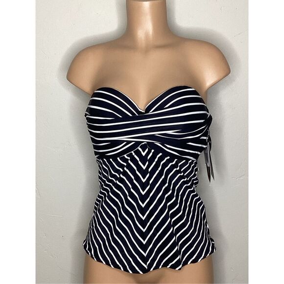 New. Coco Reef black stripe 5-way tankini top. 36/38C. RETAILS $81 - Picture 8 of 11